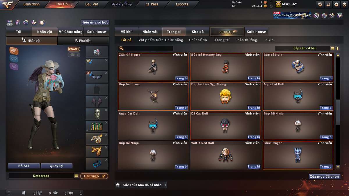 shop acc cf uy tin gia re